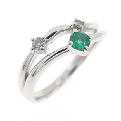 Nhẫn Emerald K18WG 0.11CT - Hàng hiệu Chính hãng