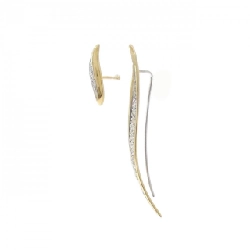 K18YG/K18WG Bông tai kim cương - Hàng hiệu Authentic 865265