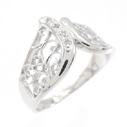 Nhẫn kim cương K18WG 0.03CT - Hàng hiệu Authentic