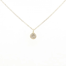 K18YG Solitaire Dây chuyền kim cương 0.15CT - Hàng hiệu Chính hãng