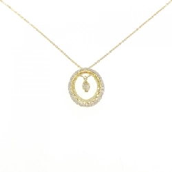 K18YG Dây chuyền kim cương 0.18CT - Hàng hiệu Chính hãng