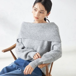 ÁO LEN BẸT VAI - XÁM UNI [SIZE L] 329542