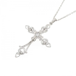 K18WG Dây chuyền kim cương chéo 0.30CT - Hàng hiệu Chính hãng 862352