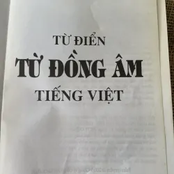 Từ điển từ đồng âm tiếng Việt - Nguyễn hữu Quýnh  1020237
