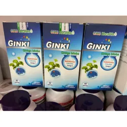 (Hàng CTY mới) Viên uống Ginki-Ginkgo Biloba & Nattokinase nhập khẩu Pháp hộp 60 viên 736048