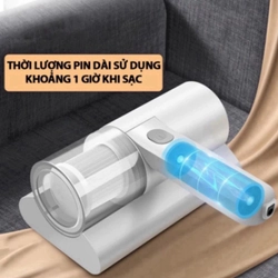 Máy hút bụi giường nệm cầm tay tia UV - màu trắng - sử dụng 1 lần 323447