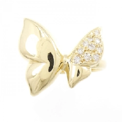 Nhẫn kim cương bướm K18YG 0.14CT 673413