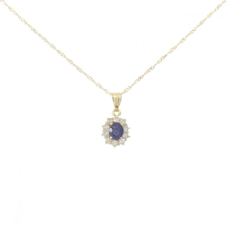 K18YG Sapphire Necklace 0.52CT - Hàng hiệu Authentic