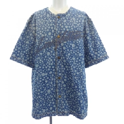 Áo sơ mi denim chấm bi vô cực LV×YK của Louis Vuitton HOS33WYN4 草間彌生 - Hàng hiệu Authentic
