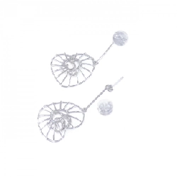 K18WG Bông tai kim cương hình trái tim 0.15CT - Hàng hiệu Chính hãng 867895