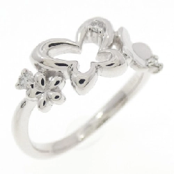 Nhẫn kim cương hoa bướm K18WG 0.03CT