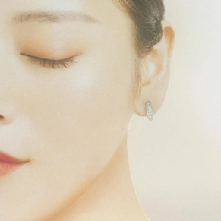 K18WG Bông tai kim cương Pavé 0.50CT - Hàng hiệu Chính hãng 868831