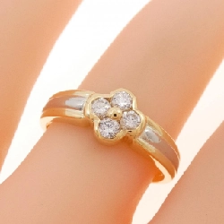 Nhẫn kim cương hoa K18YG/PT900 667124