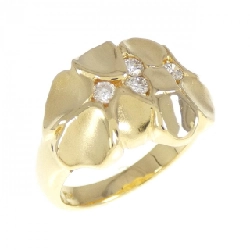 Nhẫn kim cương K18YG 0.21CT