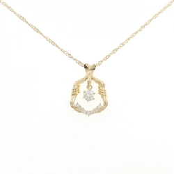 K18YG Dây chuyền kim cương 0.25CT - Hàng hiệu Authentic