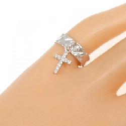 Nhẫn kim cương K18WG chéo 0.10CT 669289