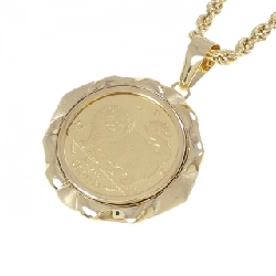 K18YG/750YG(枠) Dây chuyền đồng xu - Hàng hiệu Authentic 859241