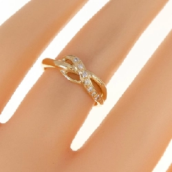 Nhẫn kim cương K18YG 0.07CT 673414