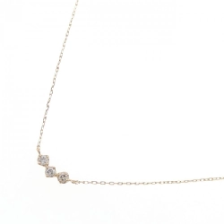 K18PG Dây chuyền kim cương ba viên - Hàng hiệu Chính hãng 859173