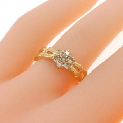 Nhẫn kim cương hoa K18YG 0.30CT 669130