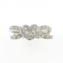 Nhẫn kim cương 750WG hình trái tim 0.30CT 666018