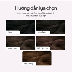 Tóc giả kẹp phím Capelli 45cm màu nâu đen new 90% 469944