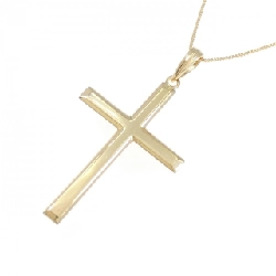 K18YG Dây chuyền hình chữ thập - Hàng hiệu Authentic 858781