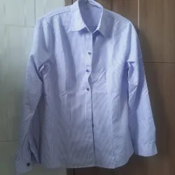 Áo sơ mi nữ sọc tím size xl