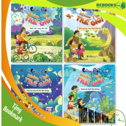 (TẶNG BOOKMARK) Cùng bố khám phá thế giới - Combo 4 cuốn - Sách Mẹ và bé
