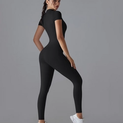 Đồ tập thể thao cao cấp co & giãn thoáng khí tập Yoga, Zumba, Gym (Size M) - Màu đen 334179