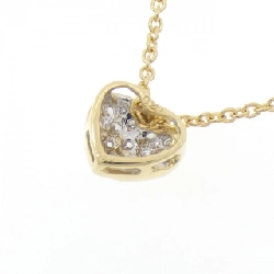 Dây chuyền kim cương hình trái tim K18YG/K18WG 0.20CT - Hàng hiệu chính hãng 858025