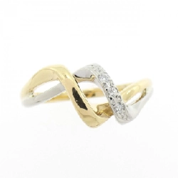 Nhẫn kim cương K18YG/PT900 0.03CT 667670