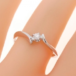 Nhẫn kim cương K10WG 0.05CT 667110