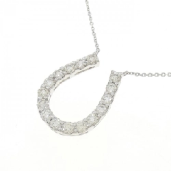 K18WG Dây chuyền kim cương hình móng ngựa 1.05CT - Hàng hiệu Chính hãng 868002