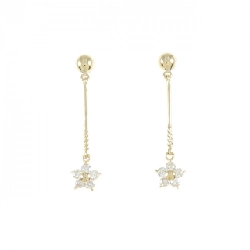 K18YG Bông tai hoa kim cương 0.20CT - Hàng hiệu Chính hãng