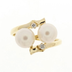 Nhẫn ngọc trai Akoya K18YG 670563