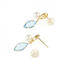 Bông tai ngọc trai Akoya K18YG 4.5mm - Hàng hiệu Chính hãng 865520