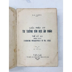 Cuộc Phiêu Lưu Tư Tưởng Văn Học Âu Châu - Vũ Đình lưu dịch 129302