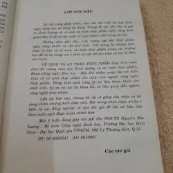 VỆ SINH VÀ AN TOÀN THỰC PHẨM. Chủ biên Tiến sỹ Nguyễn Đức Lượng ĐHBKHCM 747855