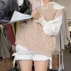 Quần đùi ren nơ trắng tiểu thư công chúa ulzzang freesize 80080