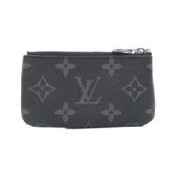 Louis Vuitton Monogram Eclipse Reverse Card Key Case Pouch Clé M80905 Coin & Key Case - Hàng hiệu Authentic 805941