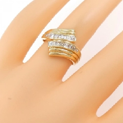 Nhẫn kim cương K18YG 0.51CT 670048