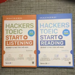 Combo 2 cuốn HACKERS TOEIC - Reading & Listening - David Cho