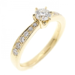 Nhẫn kim cương K18YG 0.221CT