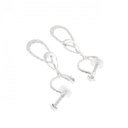 Trang sức Star Jewelry K18WG Bông tai - Hàng hiệu Chính hãng 845979