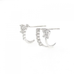 K18WG Bướm Kim Cương Bông Tai - Hàng hiệu Chính hãng 867501