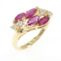 Nhẫn Ruby K18YG 0.50CT - Hàng hiệu Chính hãng