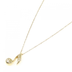 K18YG Nốt nhạc Kim cương Dây chuyền - Hàng hiệu Chính hãng 857592