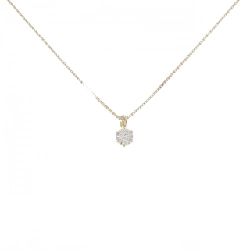 K18YG Solitaire Dây chuyền kim cương 0.20CT - Hàng hiệu Chính hãng