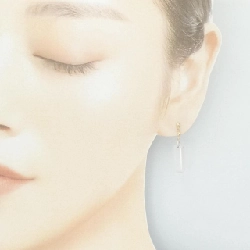 K10YG Bông tai đá hồng ngọc - Hàng hiệu Authentic 875837